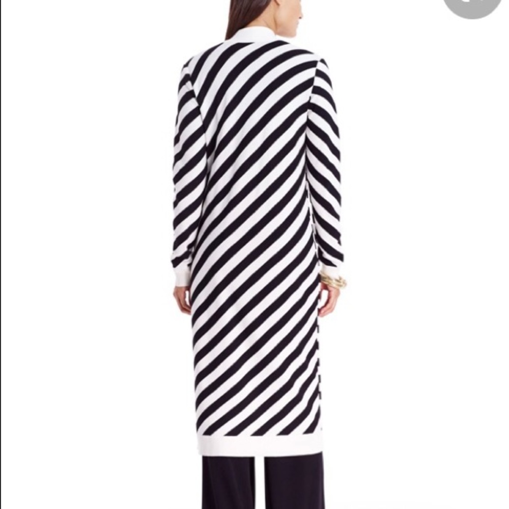Diane Von Furstenberg striped silk blend cardigan